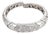 1920s Marina B Diamond 18k White Gold Bangle Bracelet For Sale