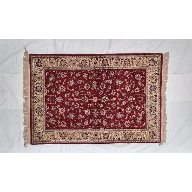 Sino Persian Tabriz , 4' X 6' For Sale In New York - Image 6 of 6