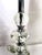 Art Deco Vintage Cut Crystal + Orb Stacked Table Lamp For Sale - Image 3 of 8
