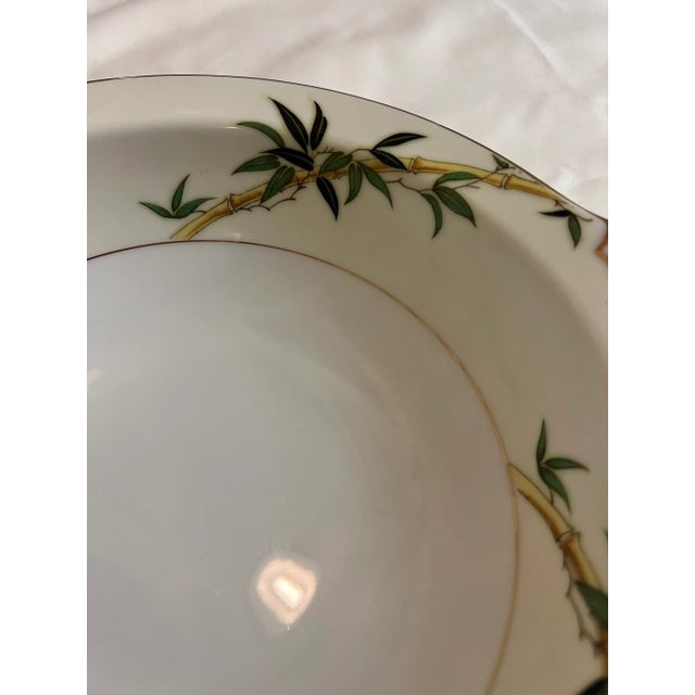 Welcome to Tirtle and Crane! Introducing the Vintage Mid-Century Kent China "Bali Hi" Pattern Serving Bowl, a stunning...