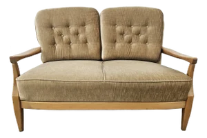 Vintage Beech 2-Seater Sofa, 1970s