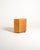 Scandinavian birch corner cabinet, mid-20th century, with a single lockable door, internal shelf, and a base with block...