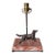Vintage Patinated Bronze Sporting Dog Accent Lamp on Veined Rouge Marble Base For Sale
