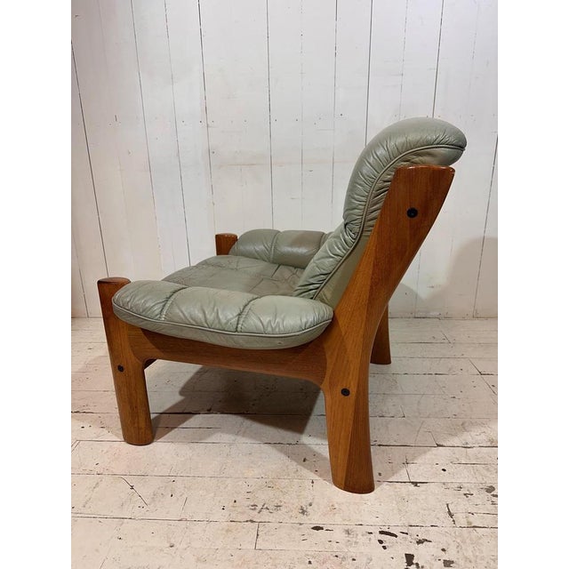 Mid-Century Leather Lounge Chair from Ekornes, 1964 For Sale - Image 4 of 11