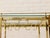 Vintage Hollywood Regency Brass Bar Cart With Glass Shelves For Sale - Image 9 of 11