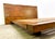 Contemporary Organic Live Edge Slab Headboard Queen Platform Bed For Sale - Image 3 of 11