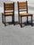 French Benches and Chairs in Oak and Straw, 1940, Set of 3 For Sale - Image 9 of 13
