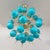Fabio Ltd 21st Century Tiffany Blue Murano Pinocchio Chandelier by Fabio LTD For Sale - Image 4 of 7