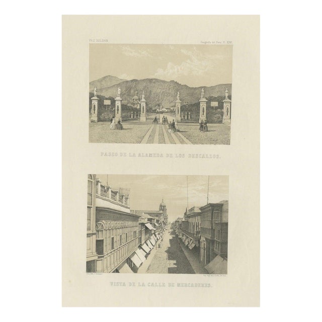Lima, 1865, Paper For Sale