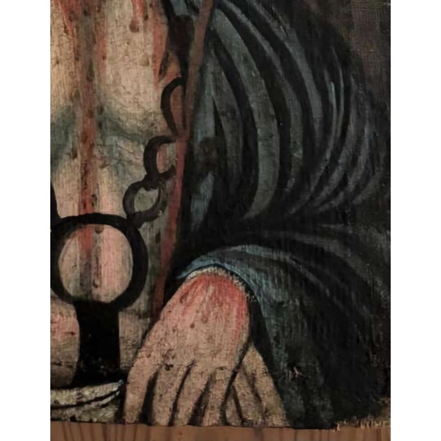 Brown Ecce Homo, 1500s, Oil on Canvas For Sale - Image 8 of 12