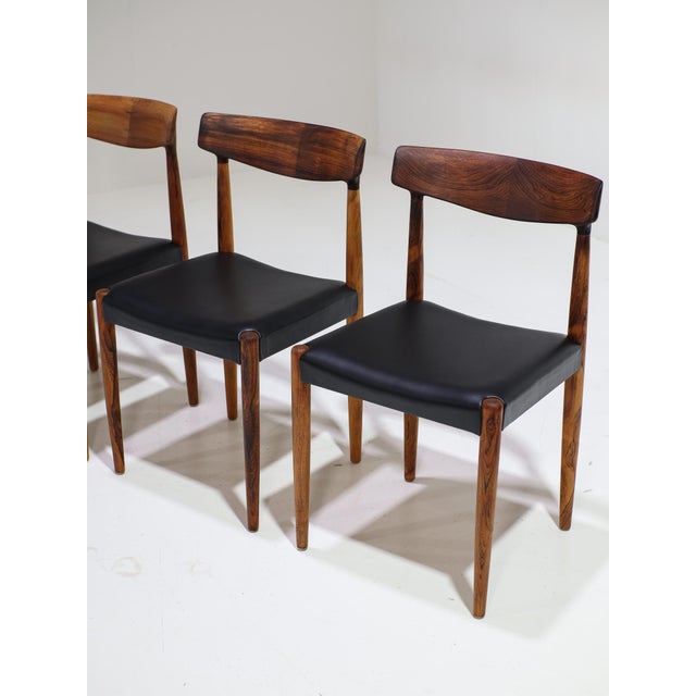 Wood Danish 343 Dining Chairs in Rosewood by Knud Faerch for Slagelse Møbelværk, 1960s, Set of 6 For Sale - Image 7 of 18