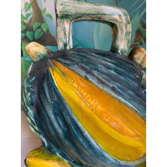 Spanish Trompe-Loeil Watermelon Ceramic Pitcher, 1960 For Sale - Image 9 of 10