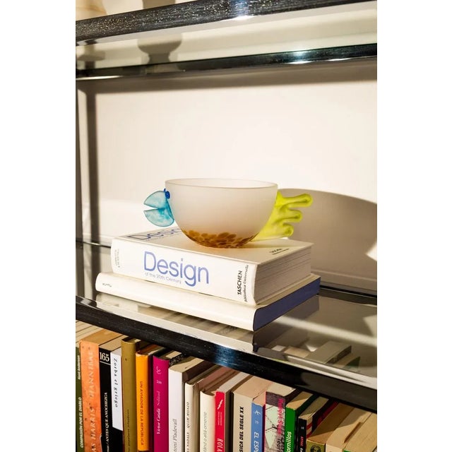 2000s ‘Chick’ Collectible Art Glass Bowl, Borowski Glass Attributed For Sale - Image 10 of 12