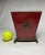 French Provincial Ceramic Solid Brass Bow Red Jardiniere For Sale - Image 10 of 11