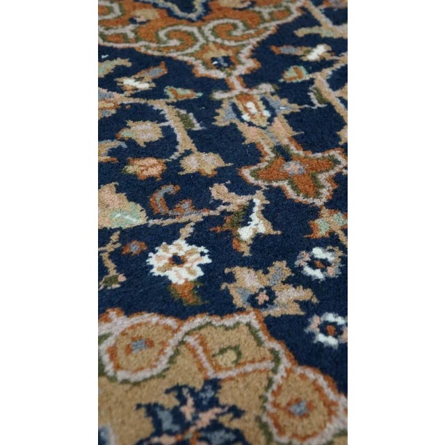 Oriental Brown and Blue Tinted Rug For Sale - Image 3 of 7