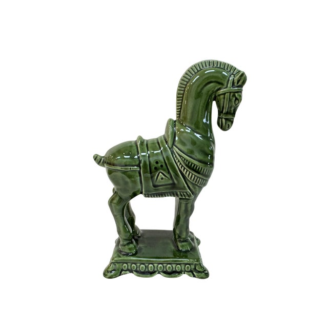 Midcentury ceramic Etruscan war horse.