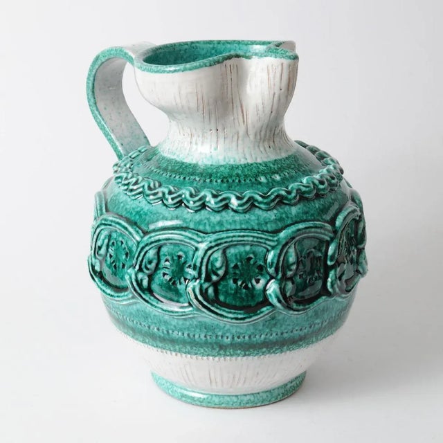 Mid-Century Modern Vintage Italian Ceramic Pitcher from Bitossi, 1970s For Sale - Image 3 of 8