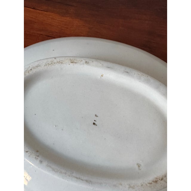 Ceramic Antique European Blue Flow Porcelain Covered Tureen With Gilt Winged Handles, 19th Century For Sale - Image 7 of 12