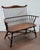 Vintage 1940s Rock Maple Windsor bench. 2 seat Windsor bench in with splayed arms spindle back and fan top with turn...