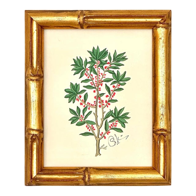 Original Hand-Painted Botanical Painting For Sale