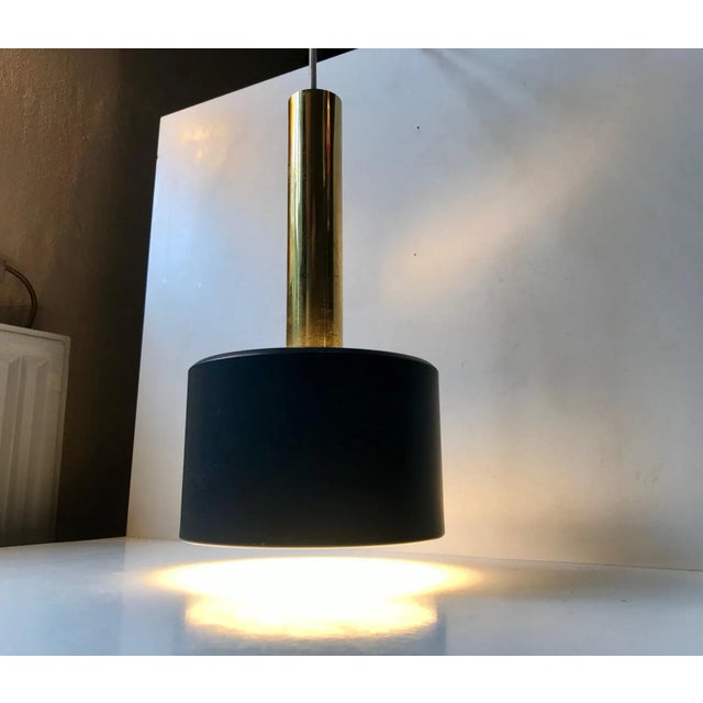 Scandinavian Modern Club Style Pendant Lamp, 1960s For Sale - Image 6 of 9