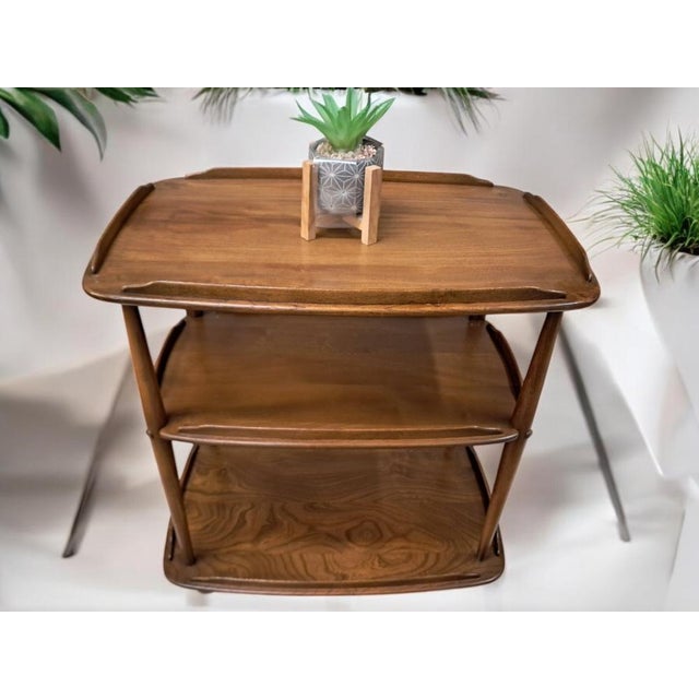 1960s Mid-Century Modern Drinks Trolley with Glass Tops by Lucian Ercolani for Ercol, 1960s For Sale - Image 5 of 16