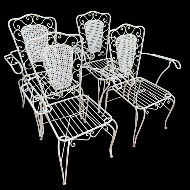 Provencal Wrought Iron Armchairs, 1960s, Set of 4 For Sale - Image 13 of 16