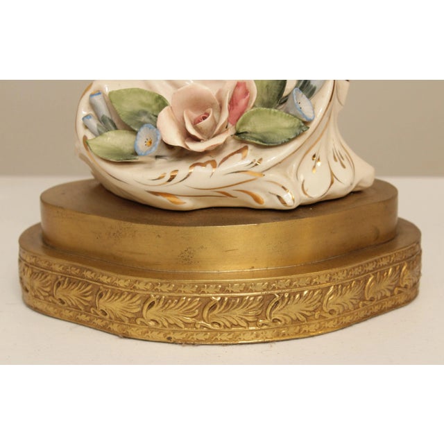 Vintage Porcelain Figurine Table Lamps - A Pair For Sale In Philadelphia - Image 6 of 13