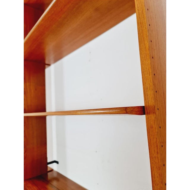 Vintage German Teak Bookshelf, 1960s For Sale - Image 9 of 11