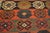Blush 1920s Multi Geometric Kilim Antique Nw Persian Rug "4'8" X 15' Flat Weave Wool Carpet For Sale - Image 8 of 12