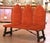 19th Century Spanish Renaissance Walnut and Velvet Three-Seat Bench For Sale In Dallas - Image 6 of 12