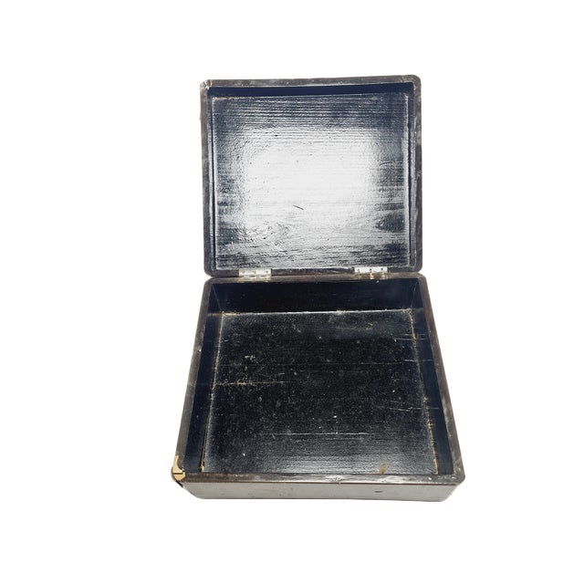 Wood Japanese Lacquerware Box, 1950s For Sale - Image 7 of 11