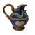 Art Nouveau Vintage Cobalt Nouveau Majolica Art Pottery Putti & Seashell Coastal Pitcher For Sale - Image 3 of 5