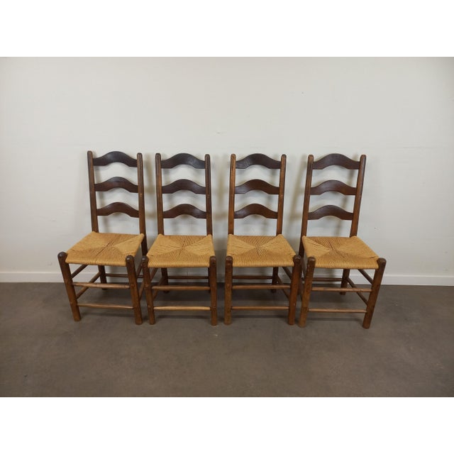 Brutalist Chairs, 1950s, Set of 4, in Very Good conditions. Designed 1950 to 1959