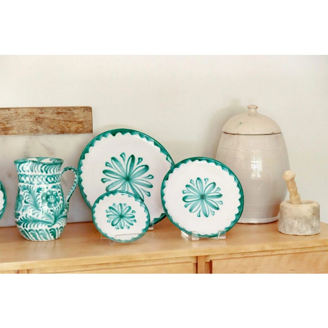 Contemporary Caroca Green Dinner Plate For Sale - Image 3 of 4