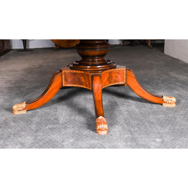 Vintage Flame Mahogany Dining Table and Chairs, Set of 11 For Sale - Image 11 of 18