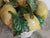 1960s Vintage Majolica Italy Lemons in Woven Basket Centerpiece 1950's For Sale - Image 5 of 6