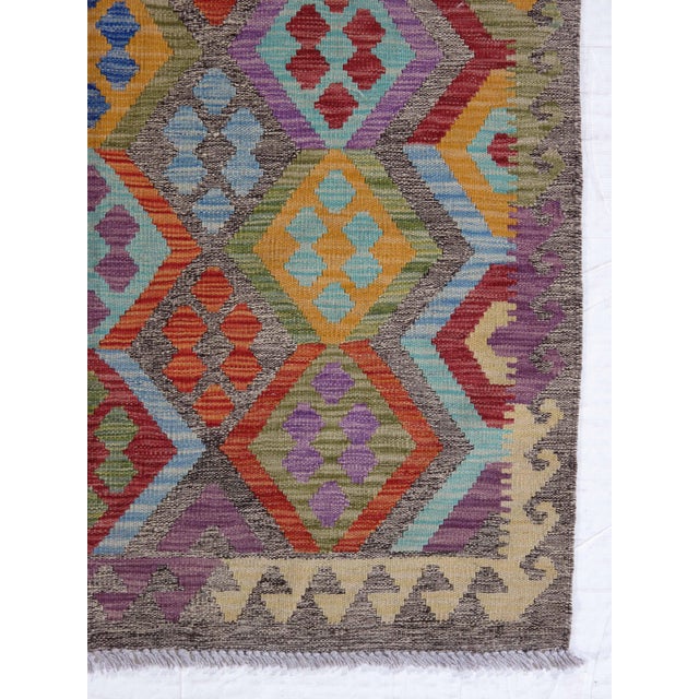 2000 - 2009 Handwoven Tribal Kilim Rug 8'8" X 11'5" For Sale - Image 5 of 5