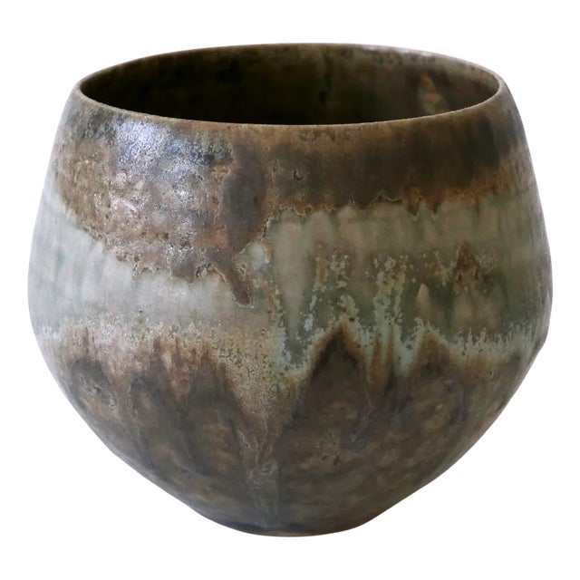 Vintage Studio Pottery Ceramic Vase by Ilse Ludwig-Korbel, 1980s For Sale