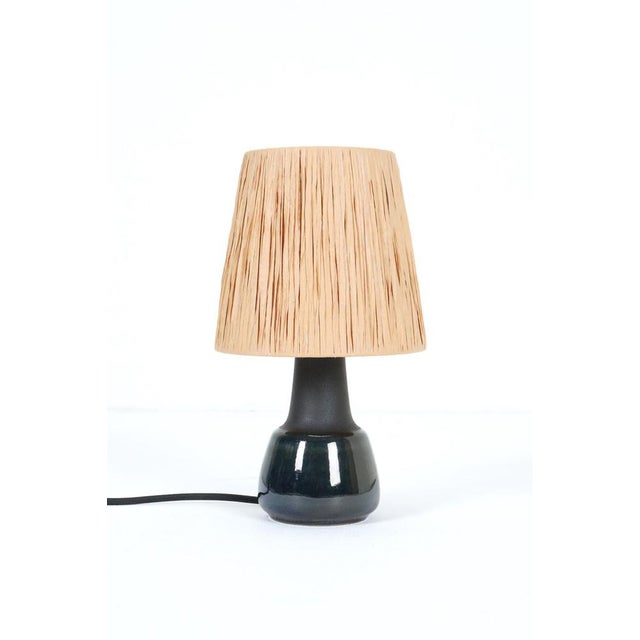 Danish Blue Series Ceramic Table Lamp from Søholm, 1960s For Sale - Image 13 of 13