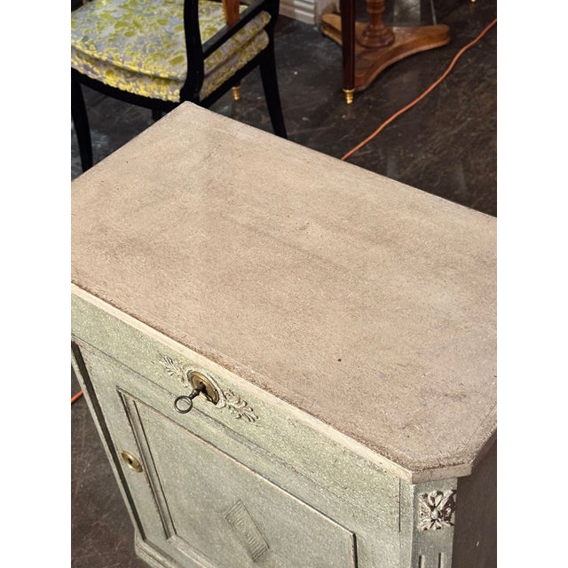 Early 20th C. Swedish Painted Side Cabinet For Sale - Image 10 of 12