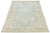 Contemporary Hand-Knotted Wool Oushak Rug in Blue, Ivory & Muted Beige For Sale - Image 4 of 12