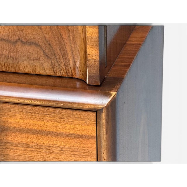 Edmond J. Spence, Sculptural Highboy, Walnut, Sweden, 1950s For Sale - Image 10 of 14