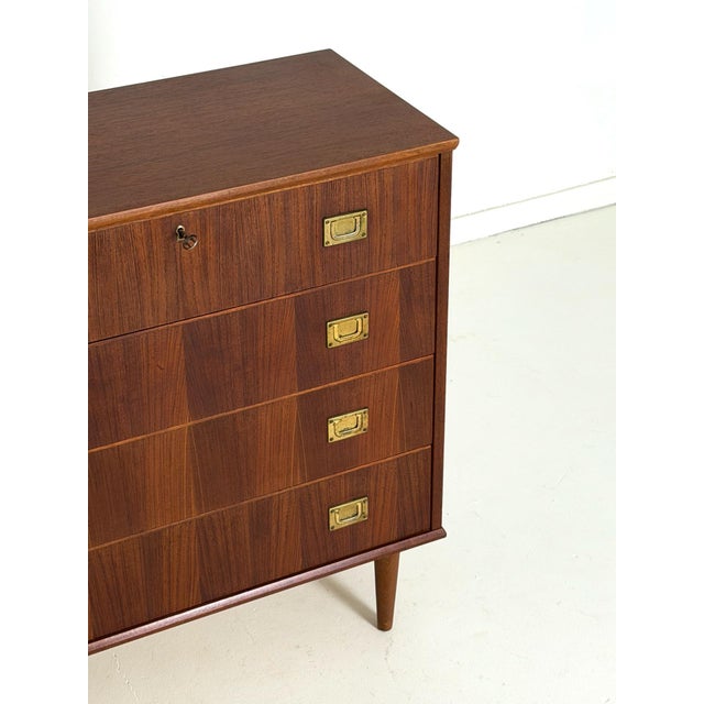 Danish Teak Chest of Drawers, 1960s For Sale - Image 4 of 10