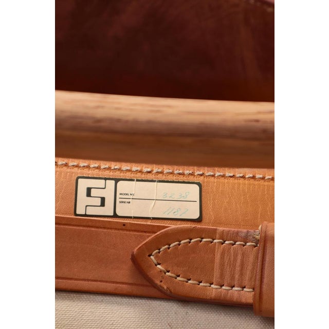 Model BM3238 Spanish Armchairs in Oak and Leather by Børge Mogensen for Fredericia, 1970s, Set of 2 For Sale - Image 16 of 18