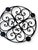Metal Antique Gothic Hand-Forged Wrought Iron Corona Four Light Chandelier For Sale - Image 7 of 12