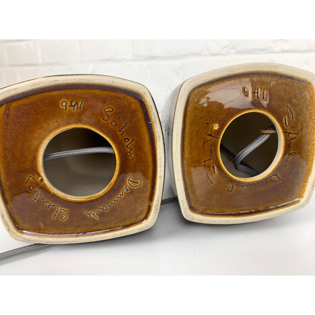 Ceramic Table Lamps from Søholm Stentoj, Denmark, 1960s, Set of 2 For Sale - Image 13 of 15