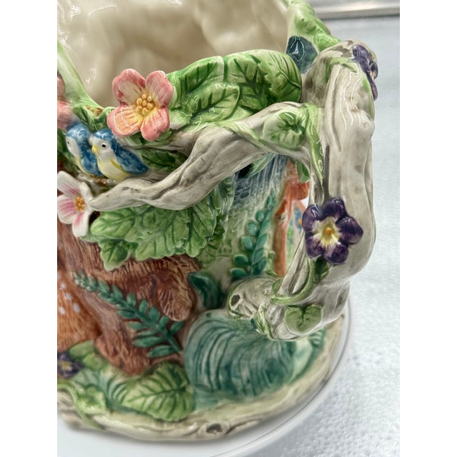 Fitz and Floyd Vintage Fitz and Floyd Woodland Spring Pitcher 1996-2000. Discontinued For Sale - Image 4 of 14