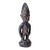 Early 20th Century Yoruba Ibeji Male Figure With Glass Bead Necklace Nigeria For Sale