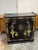 Design Plus Gallery presents a Vintage Lacquered Chinoiserie Dry Bar. The cabinet has a black lacquered wood exterior...